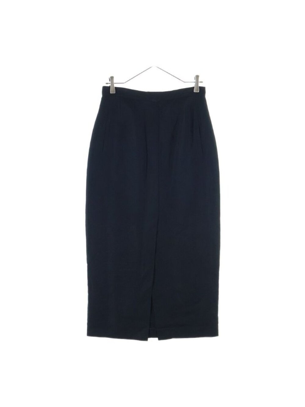 Fendi Rayon Hemp Slit Skirt Long Pencil Black 34